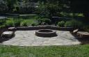 Flagstone Patio with Fire Pit